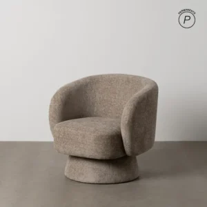 Sillón Salón Giratorio Beige