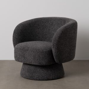 Sillón Salón Giratorio Negro