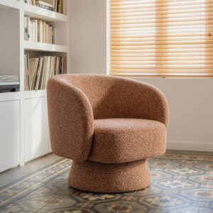 Sillón Salón Giratorio Salmón